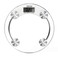 Transparent USB Battery Digital Weight Scale &ndash; 180kg Capacity, Round Body Design, Bathroom Use, High Precision, Modern &amp; Stylish
