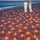 LED Candle Light Flameless Tea Lights &ndash; Rechargeable Flickering Tealight Lamps with 12 Frosted Cups &amp; Charging Base for Party, Wedding, Bar, Family Dinner