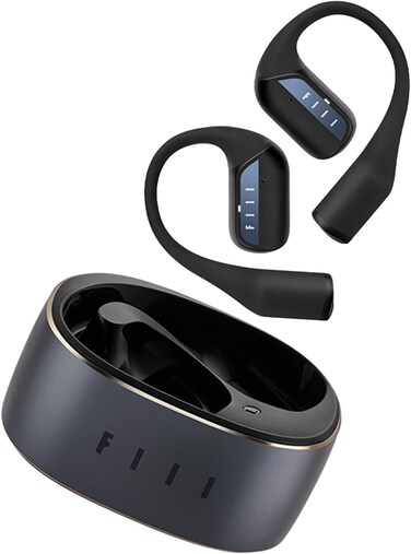 FIIL GS Open Earphone, Bone Conduction Technology, Hi-Res Audio, 32H Playtime, Dual Microphone for Smart Calls, Noise Reduction - Comfortable and  Fit for Sports
