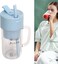 Portable Juicer Bottle Blender with Straw - Electric Mini Juicer for Fruits &amp; Vegetables - Automatic Smoothie Maker for Kitchen, Easy Clean, Compact Design