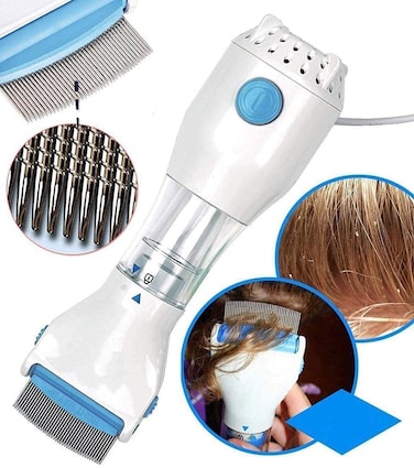 Head Lice Treatment Removal Comb &ndash; Professional Nits &amp; Lice Eliminator for All Hair Types &ndash; Stainless Steel Teeth for Effective Lice Capture &ndash; Safe, Non-Toxic
