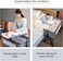 5-in-1 Portable Baby Bedside Crib  Convertible Bassinet with Adjustable Height, Swivel Wheels &amp; Rocking Mode  Foldable Baby Cot &amp; Co-Sleeper with Mosquito Net