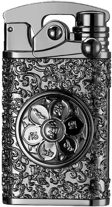 ولاعة كهربائية مقاومة للرياح - قابلة لإعادة الشحن عبر USB، ولاعة بلازما مزدوجة القوس، بدون لهب، للاستخدام الخارجي، مع صندوق هدايا (أسود)