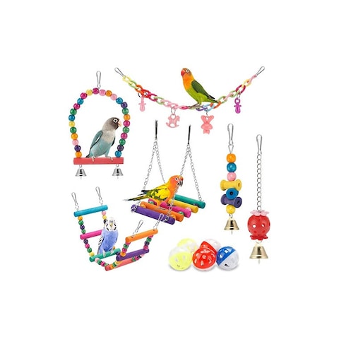 Bird Toys Set Wholesale for Parrots and Small Birds - Chew Toys, Swing Toys, and Fun Interactive Bird Products for Healthy Playtime
