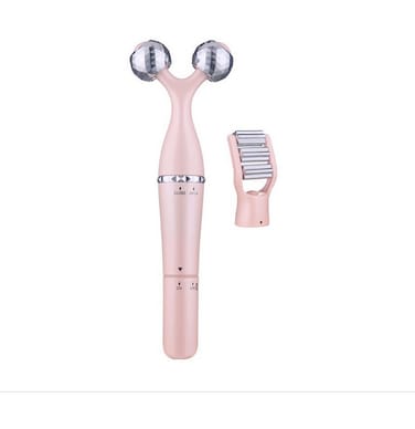 3-in-1 Electric 3D Roller Facial Massager &ndash; Face Massage Bar for Lifting, Tightening &amp; Skin Rejuvenation &ndash; Waterproof Anti-Aging Beauty Tool for Face, Neck &amp; Body

