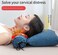 Almohadas Inflatable Cervical Spine Pillow with Hot Compress &ndash; Adjustable Physiotherapy Pillow for Neck Pain Relief &amp; Spinal Health Repair &ndash; Portable Hot Therapy Cushion for Relaxation &amp; Comfort