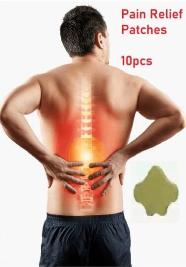 10 قطع من لاصقات تخفيف آلام الرقبة - لاصقات عشبية لتخفيف آلام الرقبة والكتف والظهر، تسكين طبيعي وآمن للألم الناتج عن تصلب العضلات وآلامها وتوترها