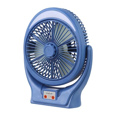 Rechargeable Portable Fan with LED Light &ndash; High-Wind Silent Desktop Fan for Home, Office, Camping &amp; Dormitory   USB Charging, Adjustable Speeds, Energy-Saving