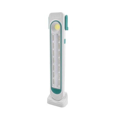 مصباح طوارئ LED قابل لإعادة الشحن مع لوحة شمسية - مصباح تخييم فائق السطوع، وبنك طاقة، ومصباح بقاء مقاوم للماء مع أوضاع إضاءة متعددة
