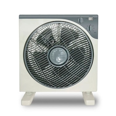 Household 50W Plastic Control Box Fan, 12 Inch 3-Speed Desk Fan for Office, Bedroom, and Home Use - Quiet, Energy-Efficient, Portable Air Circulator for Comfort