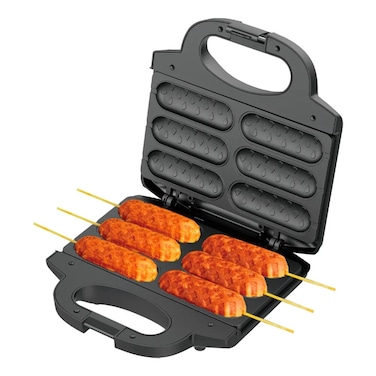 New Arrival 750W Corn Dog Maker &ndash; Dual-Sided Heating, Non-Stick Coating, Uniform Heat, Perfect for Home &amp; Commercial Use, Easy to Clean &amp; Fast Cooking