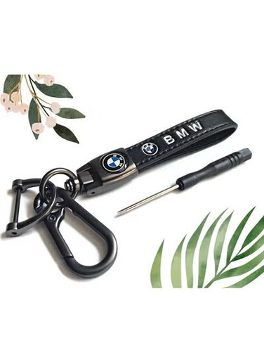 BMW Key Ring - Genuine Leather Keychain for BMW Owners   Luxury Fob Holder, Stylish &amp; Durable Car Key Accessory   Premium Gift for Men &amp; Women