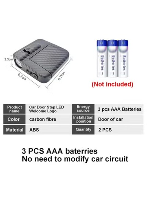 قطعتان من مصابيح باب سيارة BMW - جهاز عرض شعار ظل الشبح ثلاثي الأبعاد، ضوء ترحيب LED لسيارات BMW الفئة 3 5 6 7، X1 X3 X5 X6