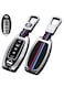 Premium Metal Shell &amp; Soft Silicone Key Case for Nissan &ndash; Full Protection 5-Button Smart Key Cover Compatible with Altima, Armada, Maxima, Murano, Pathfinder, Rogue