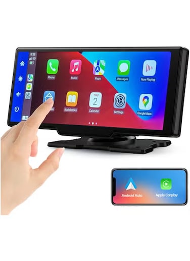 Wireless CarPlay Car Stereo &ndash; 9.26" Portable Touchscreen with GPS Navigation, Bluetooth, Android Auto, Siri &amp; Google Assistant