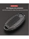 Carbon Fiber Shell Silicone Key Fob Cover for Nissan Patrol 2018 &ndash; Smart Key Protector Case with Stylish Keychain Holder