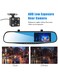 Dash Cam for Cars Front and Rear &ndash; 1080P Dual Lens Rearview Mirror Camera, 4.3&rdquo; LCD Screen, Night Vision, G-Sensor, Loop Recording, Parking Monitor