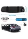 Dash Cam for Cars Front and Rear &ndash; 1080P Dual Lens Rearview Mirror Camera, 4.3&rdquo; LCD Screen, Night Vision, G-Sensor, Loop Recording, Parking Monitor