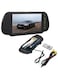 7-Inch Car Rear View Mirror Monitor with HD LCD Screen &ndash; 16:9 Display, 800x480 Resolution &ndash; Backup Camera with Mount Bracket &ndash; Dual Video Input for DVD, Car TV