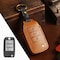 Leather Car Key Case Cover for Roewe i5, MG RX5, Ei6 Max, RX3 &ndash; Key Fob Protector Pouch with Keychain Ring &ndash; Premium Leather Key Holder Shell Bag