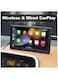 7-Inch Touchscreen Wireless CarPlay &amp; Android Auto Portable Car Player with GPS Navigation, Bluetooth, AirPlay, Mirror Link, Car Stereo Receiver
