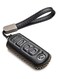 Leather Smart Key Fob Case Cover Protector for Mazda 3, 6, CX-5, CX-7, CX-9, MX-5 Miata, Atenza, Axela &ndash; 4 Button Key Shell, Black KC-MAZDA-B4B
