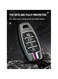Hyundai Key Fob Cover Case, Metal Shell Smart Key Holder Protector Compatible with Kona, Palisade, Santa Fe, Elantra GT, Accent, Veloster &ndash; 4 Button, HYD4, Carbon Fiber
