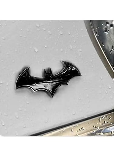 3D Batman Metal Car Emblem Badge &ndash; Black DIY Tail Decal Sticker for Cars, Motorcycles, Trucks &ndash; Universal Fit Auto Exterior Decoration &ndash; Weatherproof