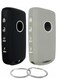Silicone Key Fob Cover for Mazda 3 6 CX-30 CX-5 CX-9 CX-50 (2019-2023), Fits WAZSKE11D01 &amp; SKE11D01 Key Fobs, Soft Rubber Key Case Protector,  Black &amp; Grey
