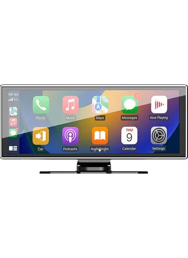 11.26" Portable CarPlay Screen &ndash; Universal HD Touchscreen Car Stereo with Wireless Apple CarPlay &amp; Android Auto, Bluetooth, Navigation, Siri Voice Control &ndash; Double Din Compatible Display