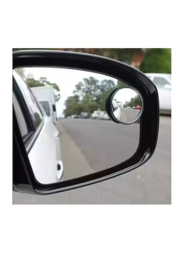 مرايا النقطة العمياء للسيارة، عبوة من قطعتين - مرايا خلفية محدبة قابلة للتعديل بزاوية 360 درجة، مرايا صغيرة عالمية بزاوية واسعة للسيارات والشاحنات وسيارات الدفع الرباعي