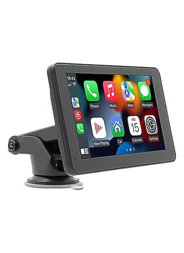 7&rdquo; HD Car Touch Screen - Wireless CarPlay, Android Auto, MirrorLink, Bluetooth, Navigation, Multimedia Player &amp; Siri - Universal Fit with Exclusive Car Logo Booting