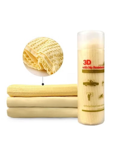 منشفة تجفيف السيارات الاصطناعية - منشفة من الألياف الدقيقة فائقة الامتصاص وخالية من الوبر لغسيل السيارات والقوارب والرياضات المائية - سريعة الجفاف، خالية من الخطوط، كبيرة الحجم 30 × 60 بوصة