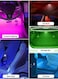 Car LED Interior Lights &ndash; 7-Color Ambient Lighting, Wireless &amp; USB Rechargeable, LED Lights for Car Interior, 2PCS Set, Easy Installation, Perfect for Car Decoration