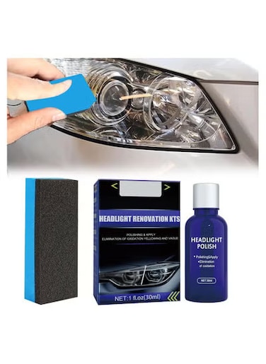 Apmemiss Car Headlight Repair Liquid &ndash; 30ml Crystal Plating Refurbishment Agent for Clearer, Brighter Headlights   Scratch Remover &amp; Headlight Restoration
