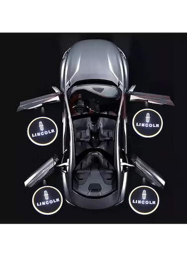 Lincoln Car Door Welcome Light - Wireless Ghost Shadow Projector Logo Lamp - LED Puddle Light for MKC, MKZ, Navigator, Aviator, Continental &amp; All Lincoln Models