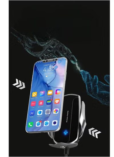 حامل شاحن سيارة لاسلكي 15 وات سريع الشحن، حامل هاتف تلقائي التثبيت، مناسب لفتحة تهوية السيارة ولوحة القيادة والزجاج الأمامي، متوافق مع أجهزة iPhone وSamsung والأجهزة التي تدعم Qi