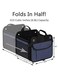 Versatile Car Trunk Organizer Navy Blue with Foldable Lid Waterproof Non Slip Bottom Adjustable Compartments Durable Collapsible Storage for SUV Truck Sedan