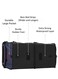 Versatile Car Trunk Organizer Navy Blue with Foldable Lid Waterproof Non Slip Bottom Adjustable Compartments Durable Collapsible Storage for SUV Truck Sedan