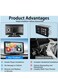 Wireless CarPlay and Android Auto Portable Car Stereo with 7 Inch Touchscreen Dash Cam 1080p Backup Camera Bluetooth FM Radio GPS