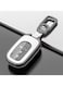 Honda Key Fob Cover Case &ndash; TPU + Zinc Alloy Smart Key Shell for 2022-2023 Honda Accord, Civic, HR-V, CR-V, Pilot, Sport, EX, EX-L, Touring &ndash; Stylish White Protective Key Holder