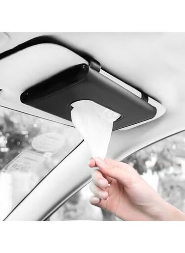 حامل مناديل فريديسو الفاخر للسيارة - منظم مناديل وورق حائط للسيارة، والمقعد الخلفي، ومسند الذراع   علبة مناديل سهلة الوصول لسيارات الدفع الرباعي والشاحنات وداخل السيارة