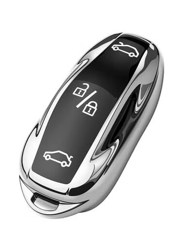 غطاء مفتاح تسلا الذكي لطراز 3/Y/S/X - جراب واقٍ من مادة TPU الممتازة، غلاف مفتاح مضاد للخدش، متين وسهل التركيب، أنيق وملائم لمفتاح تسلا الذكي