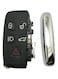 5-Button Smart Remote Car Key Fob Replacement Shell for Range Rover Evoque, Jaguar XF JF, and JLR Models &ndash; Durable Key Case Housing Without Electronics
