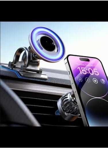 حامل سيارة MagSafe لهاتف iPhone مع حامل هاتف مغناطيسي قوي لفتحة تهوية السيارة ولوحة القيادة متوافق مع هواتف iPhone 14 Pro Max 13 12 Series الذكية والأجهزة اللوحية حامل سيارة بدون استخدام اليدين