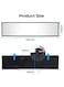 Universal 11.81" Panoramic Convex Rearview Mirror - Interior Clip-On Wide Angle Mirror for Cars, SUVs, and Trucks - Reduces Blind Spots for Enhanced Safety