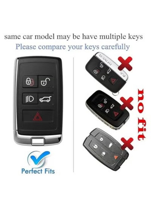 Land Rover Key Fob Cover - Premium Soft TPU Full Protection Case, Anti-Scratch, Anti-Drop, Stylish and Durable Car Key Cover for Land Rover Key Fob, Custom Fit