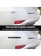 Metal Turbo Car Emblem Decal   Zinc Alloy Auto Fender Logo Badge for SUV, Truck &amp; Sedan   Durable Black Front Hood &amp; Side Body Sticker   Universal Car Accessories