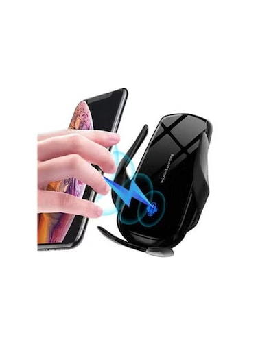شاحن سيارة لاسلكي 15 وات - قاعدة شحن تلقائية لأجهزة iPhone وGalaxy - يتضمن 3 محولات مغناطيسية لجميع الهواتف الذكية - شحن لاسلكي سريع