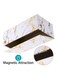 Elegant White &amp; Gold PU Leather Tissue Box Cover &ndash; Stylish &amp; Durable Rectangular Napkin Holder for Home, Office &amp; Decor &ndash;  Tissue Paper Holder Case for Interiors